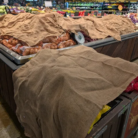 Potatoes get burlap blankets at night