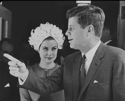 Princess Grace of Monaco visiting JFK at the White House, 1961