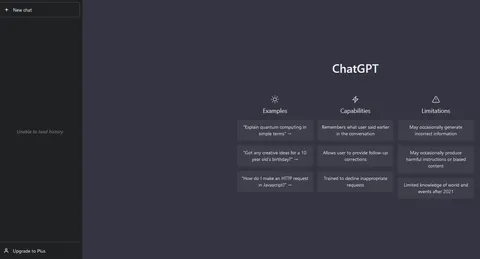 ChatGPT is completely down - You can't send messages. They removed the History feature, account logged out - REMINDER: This Service costs 20$ per MONTH
