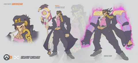 Ramattra as Jotaro Kujo - Overwatch x Jojo's Bizarre Adventure (Stardust Crusaders)
