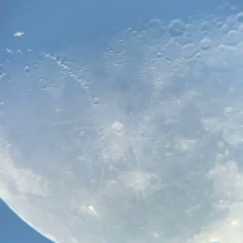 Captured ISS transit This morning 120x magnification