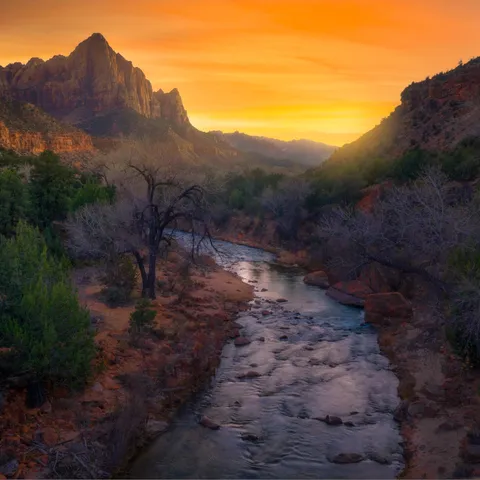 Sunset in Zion National Park in Utah. One of the most iconic USA National Parks views. What's your favorite view? [1600x1600] [OC]