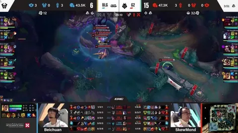 G2 Caps LeBlanc 1v1 VS BLG Knight Aurora in game 3 of G2 vs BLG, EWC 2025