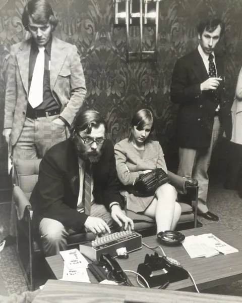 My father at a Vegas computer conference in the 70s
