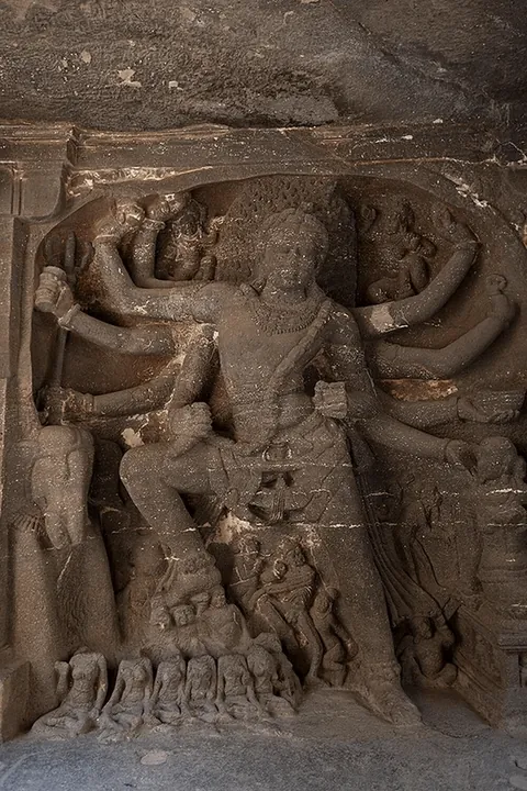 The Kailasa Temple in India wasn’t constructed; it was carved out of a single massive rock.