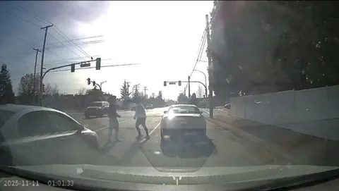 [oc] Guy gets rocked then flips his own car