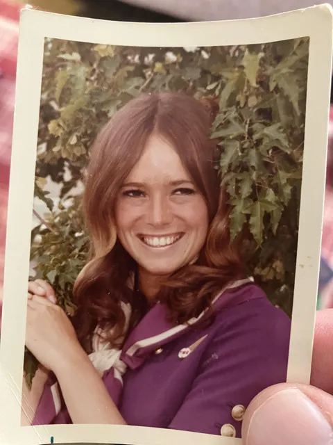 My late mom in her TWA flight attendant uniform - early 70s