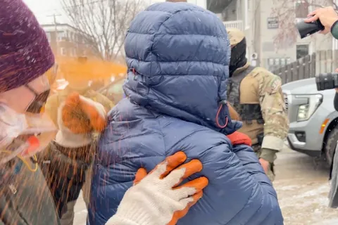 ICE Tear Gasses Minneapolis (1/21/26) [OC]