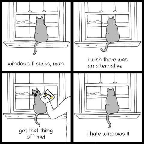 Reliability and security but no games /// compatibility and support but it sucks