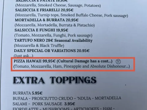 That’s one expensive pizza