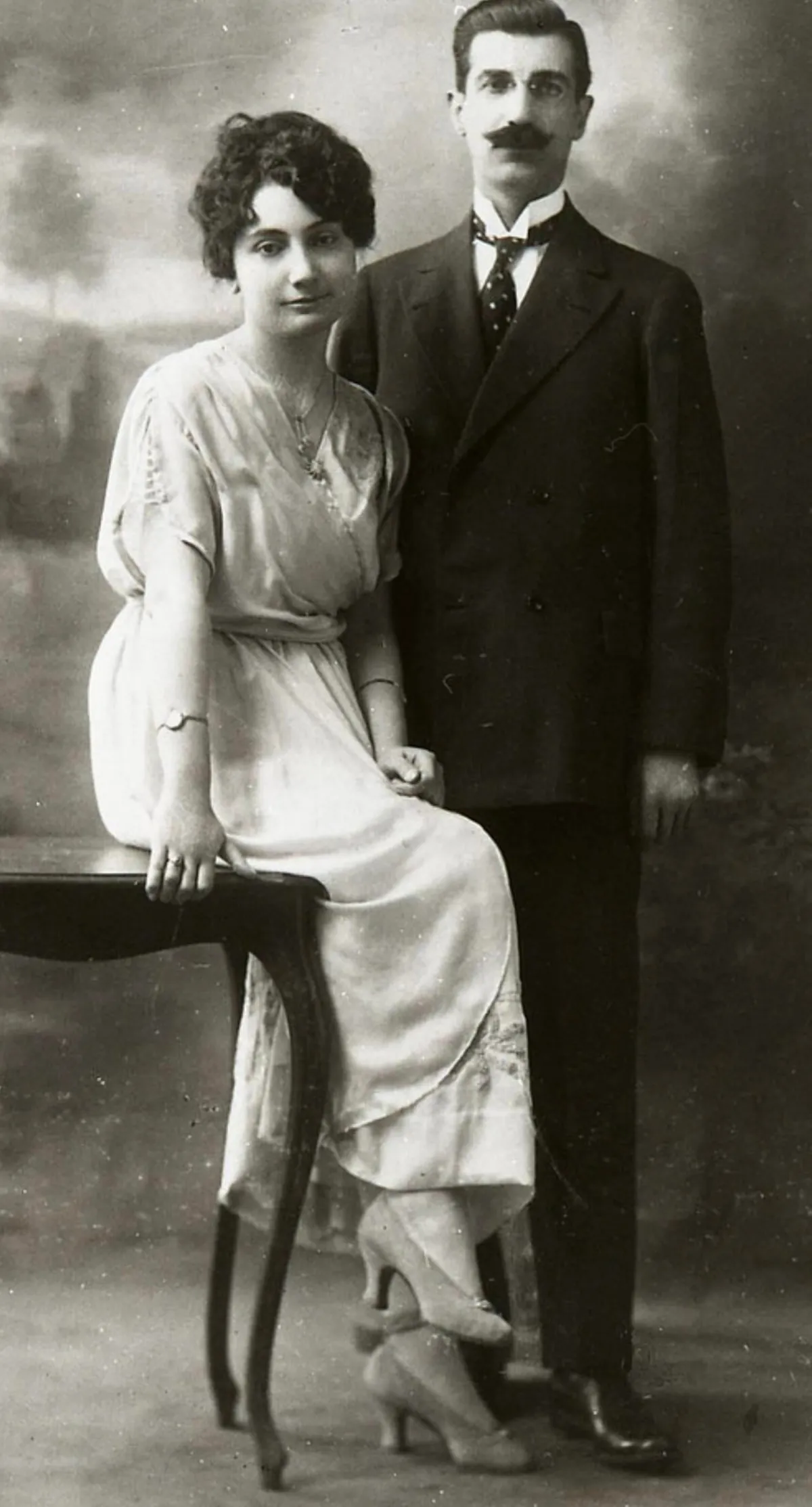 Mrs.Araxie Papazian (née Injidgjin)  as toddler ,a child and then a newly wed.