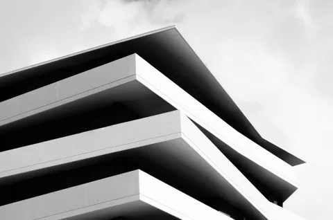 Minimalism attempt. Detail of a new building in town.