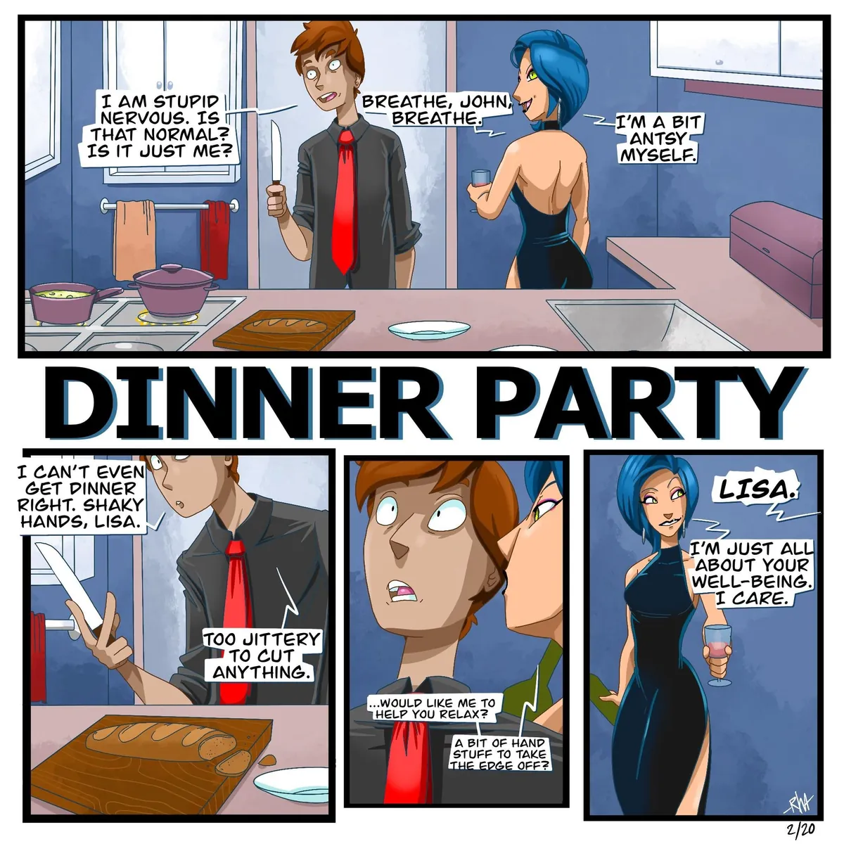 [OC] Dinner Party, by me [RhA].