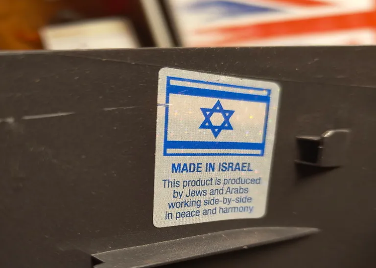 "Made in" Sticker inside my Soda Stream mentioning Arabs &amp; Jews