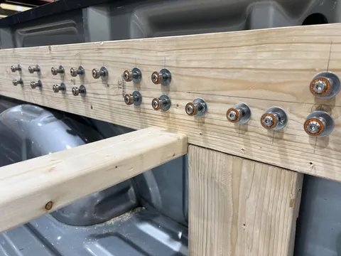 I built a custom bed slider for my new work truck.