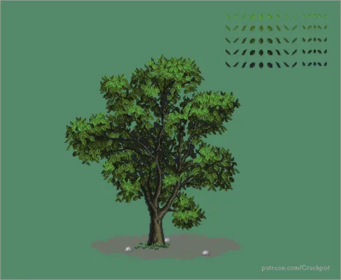 [OC][CC] Tried to "construct" a beech tree leaf by leaf. What do you think? Worth it or not?