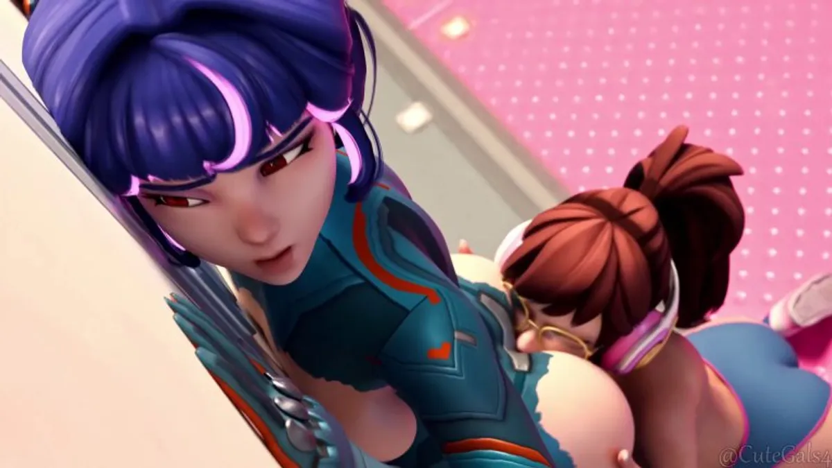 D.va tastes Juno [Overwatch] (cutegals )