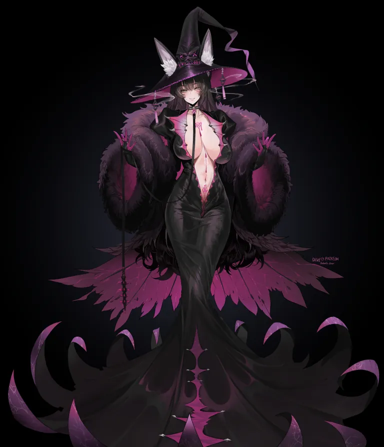 a very very spooky cat girl for spooktober