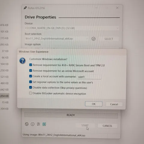 Decided to update my windows 11 iso for installs. Wasn't aware of these options before. No ms account needed