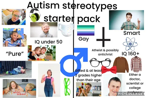 Harmful autism stereotypes starter pack