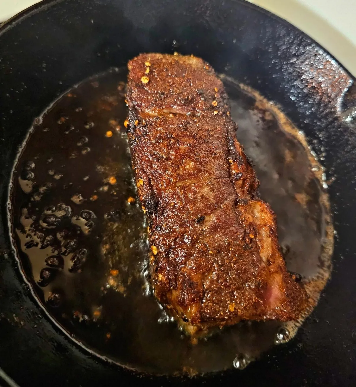 [Homemade] Steak &amp; Eggs on a Potato Pancake