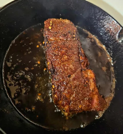 [Homemade] Steak &amp; Eggs on a Potato Pancake