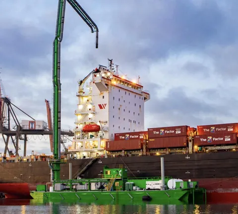 Edward Norton co-founded a company called Stax Engineering that uses special barges that can attach to the exhaust stacks of large container ships, reducing the amount of CO2 emitted while they are docked in ports. (More in the comments).