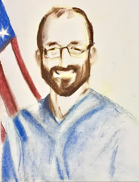 In this solemn hour you have my gratitude, artist from Minnesota, chalk, 2026