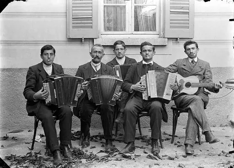 Between 1900 and 1930, a destitute seed pedlar took more than 5000 photographs of daily life in an isolated valley to the south of the Alps. They were rediscovered long after his death. I can't convey how amazing these images are. 