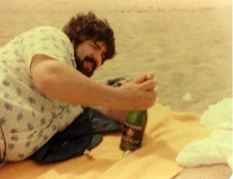dad on his honeymoon in 1980