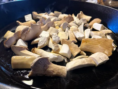 [homemade] baked mushroom Marsala tortiglioni