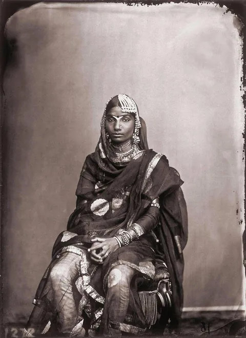 Lady from the Harem of the Maharaja of Jaipur, Ram Singh II.  circa (1857)
