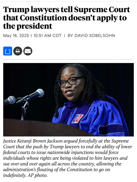 Trump lawyers tell Supreme Court that Constitution doesn’t apply to the president