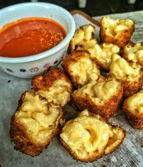 Fried Mac &amp; Cheese. [1682x1438]