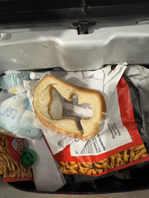 What my wife throws away after making a sandwich for our 2 year old