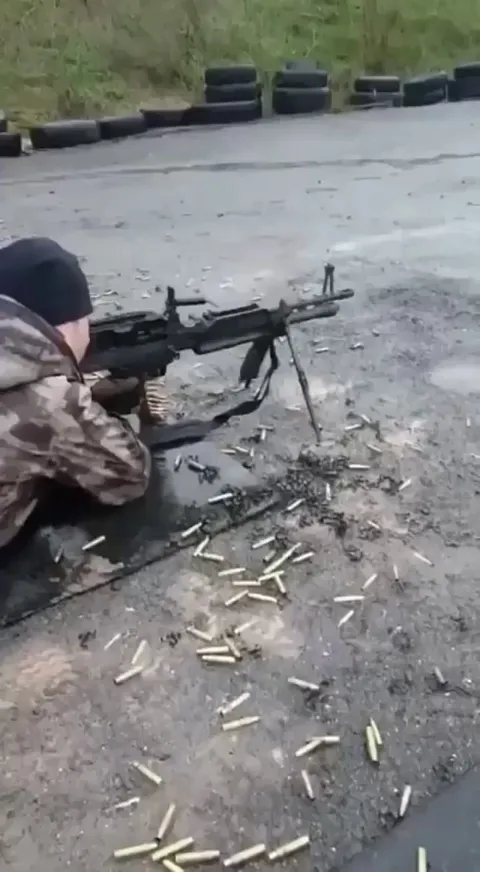 Machine gun trigger stuck