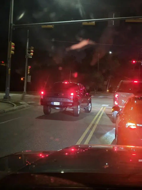 [OC] He wouldn't move, cars had to drive on the sidewalk to get around him