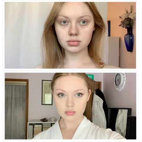 No makeup VS today’s natural glam