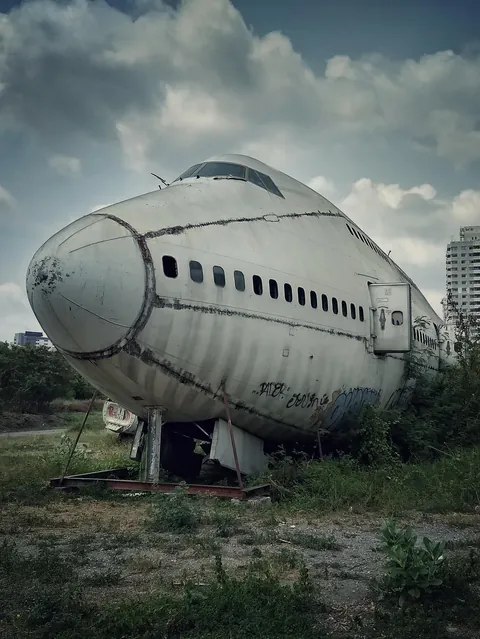 Abandoned 747 in Bangkok.