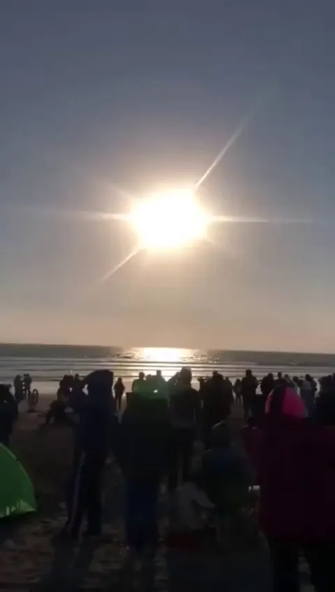 A solar eclipse in Argentina