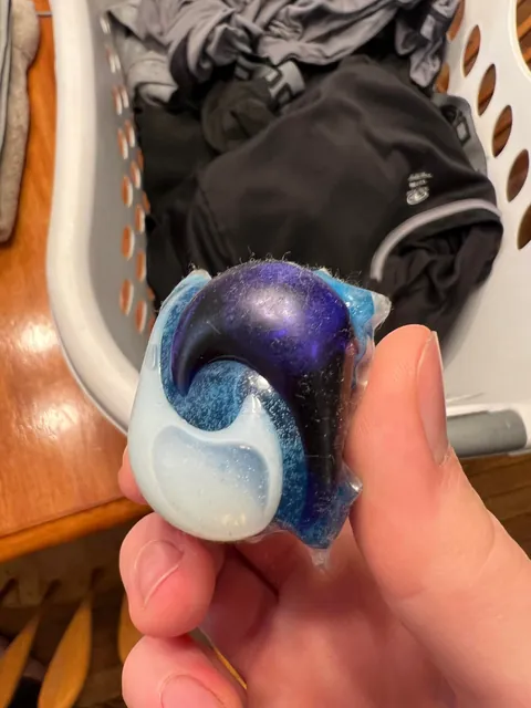 My tide pod went through the washer and dryer without melting 