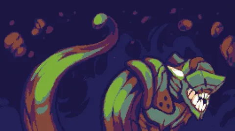 Hey guys i did this scene for a twitch intro in pixel art :)