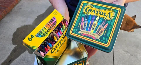 My copper crayon did what copper does and turned green