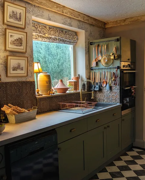 Our cottage kitchen, swipe for before