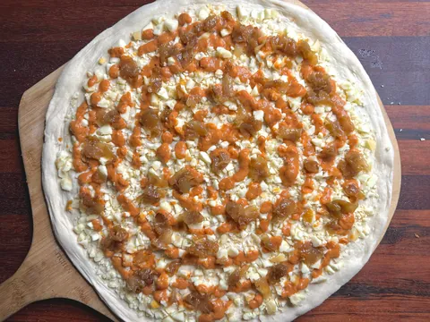 [Homemade] meatball pizza