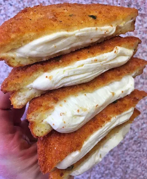 Fried Mozzarella Sandwiches