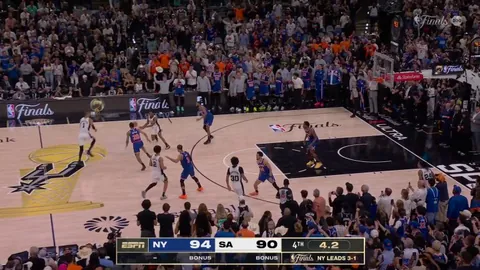 [Highlight] The New York Knicks defeat the San Antonio Spurs 94-90 to win the series and win their first NBA Championship since 1973.
