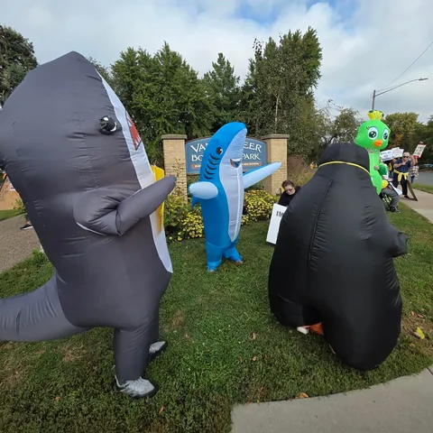 No Kings protest photos from the Quad Cities (Davenport, Iowa)