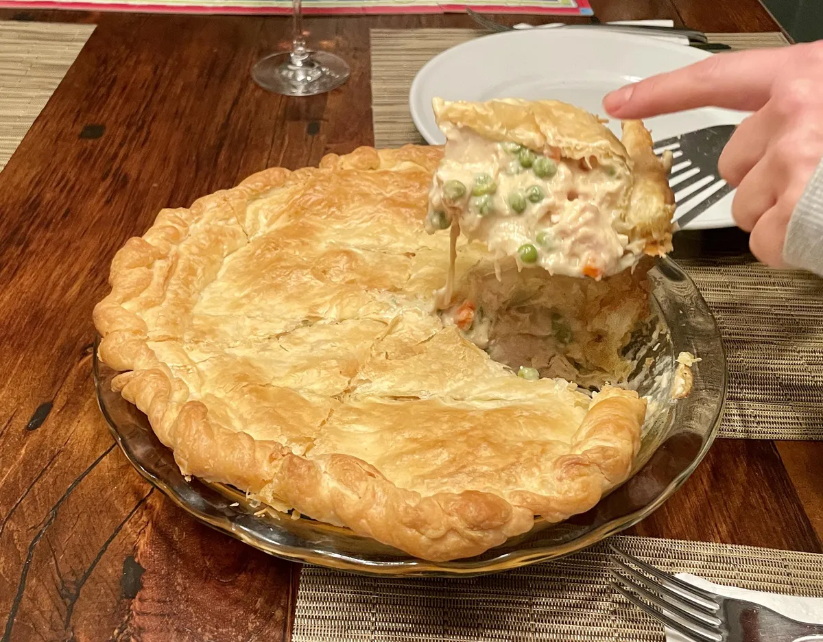 [Homemade] Chicken pot pie
