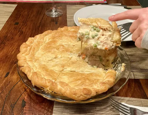 [Homemade] Chicken pot pie